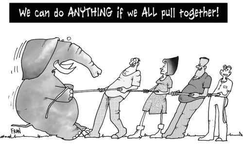 We can do ANYTHING if we all work TOGETHER.