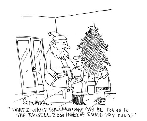 'What I want for Christmas can be found in the Russel 2000 index of small-fry funds.'