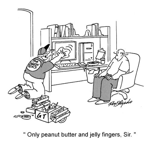 'Only peanut butter and jelly fingers, Sir.'