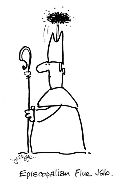 Episcopalian Flue Jab.