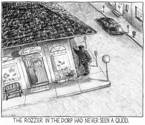 'The rozzer in the dorp had never seen a quod.'