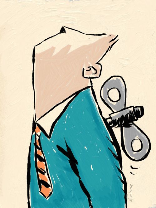 Robot officer at work