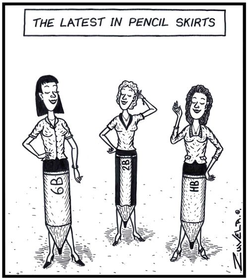 The Latest in Pencil Skirts,