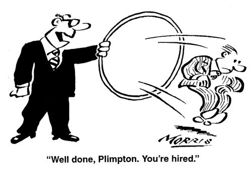 Well done, Plimpton. You're hired.