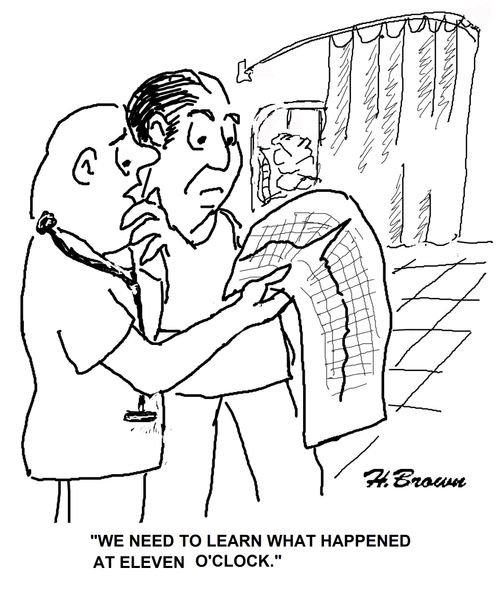 'We need to learn what happened at eleven O'clock.'