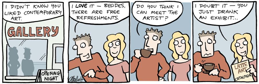 Coffee Cartoon - Latte Art Exhibition.