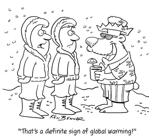"That's a difinite sign of global warming!"