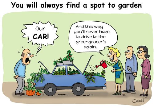 You will always find a spot to garden