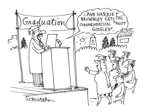 '...And Harriet Brownley gets the commendation 'Most Googled'.'