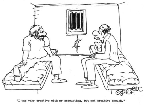 'I was very creative with my accounting, but not creative enough.'