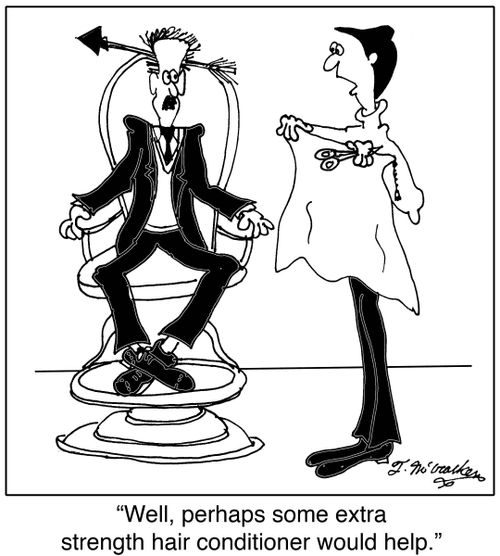 Well, perhaps some extra strength hair conditioner would help.