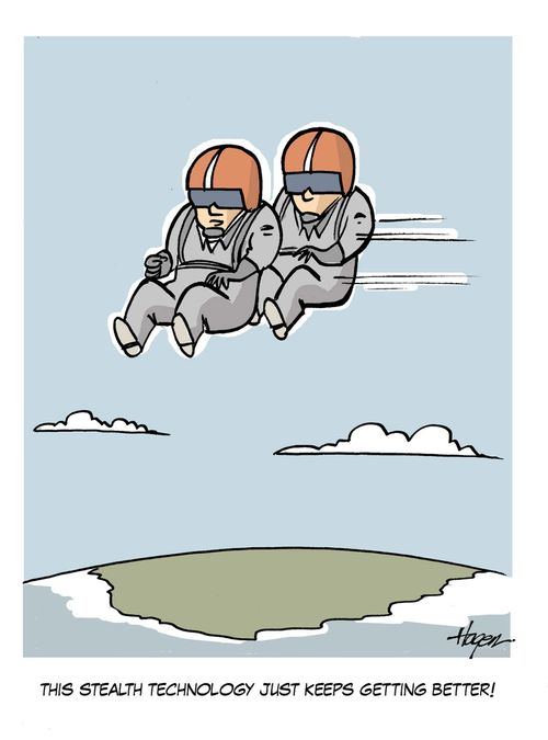'This stealth technology just keeps getting better!'