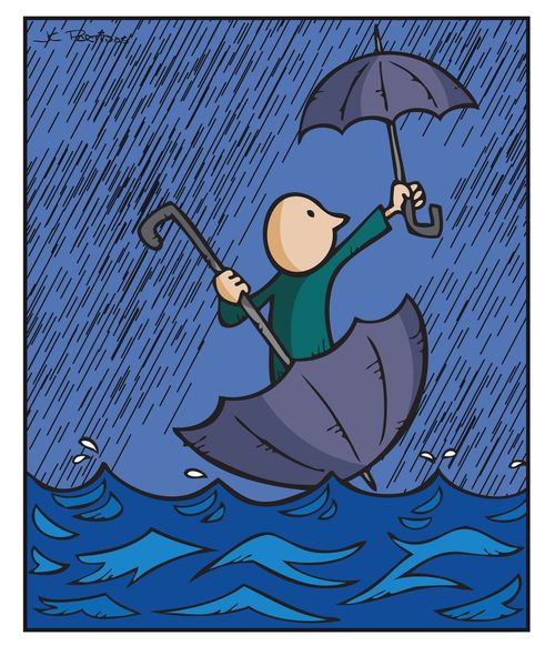 Umbrella Sailing Boat