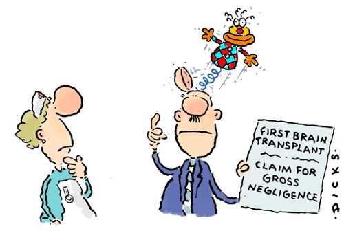 First Brain Transplant - Claim for Gross Negligence.