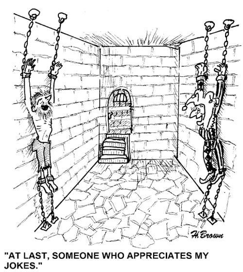 'At last, someone who appreciates my jokes.'