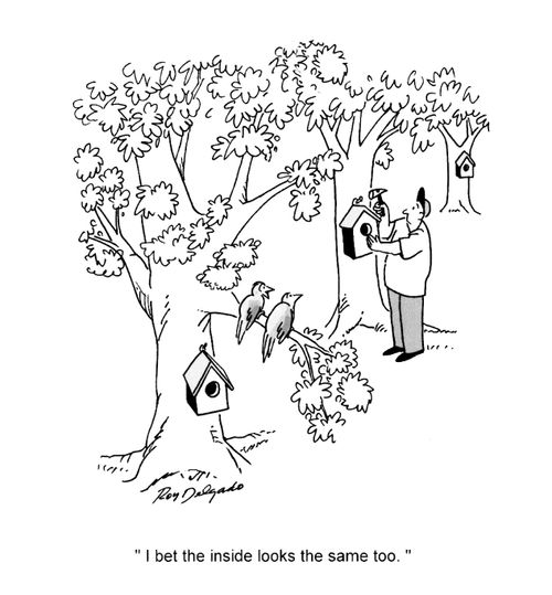 'I bet the inside looks the same too.'