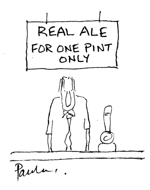 REAL ALE for one pint only