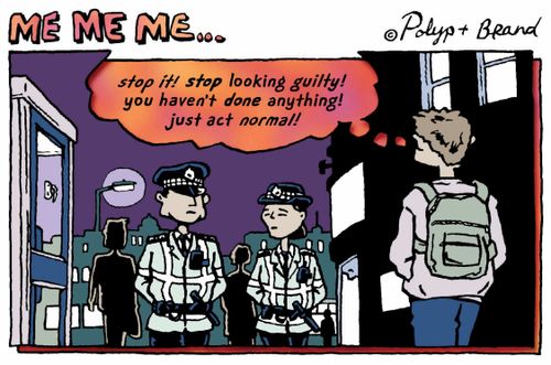Stop looking guilty! You haven't done anything! Just act normal!