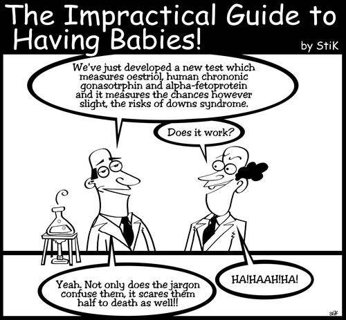 Doctors talking about ways to confuse patients with jargon.
