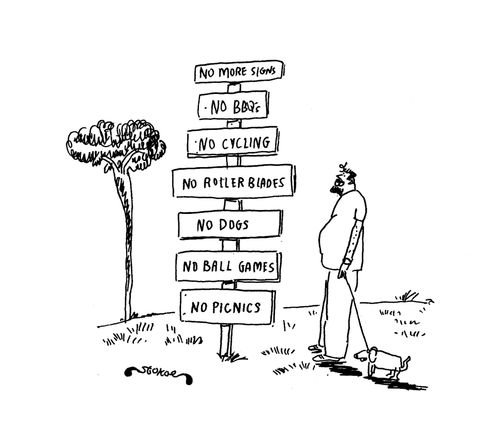Park Sign - No more signs.