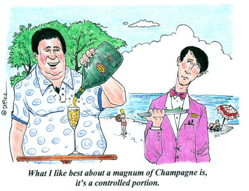 'What I like best about a magnum of Champagne is, it's a controlled portion.'