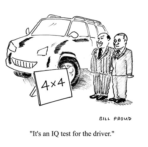 'It's an IQ test for the driver.'
