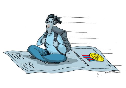 University Degree Flying Carpet