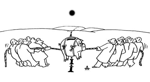 Piggy Bank Tug of War