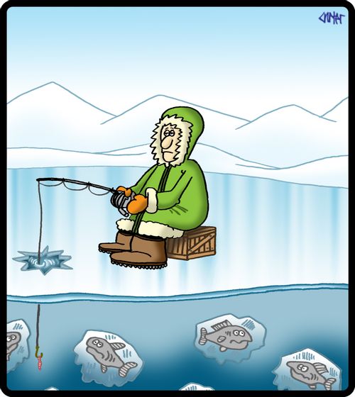 Ice fisher.