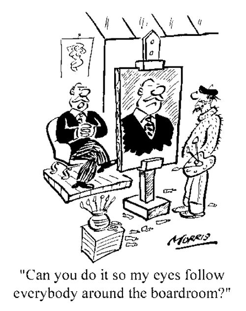 Can you do it so my eyes follow everyone around the boardroom?
