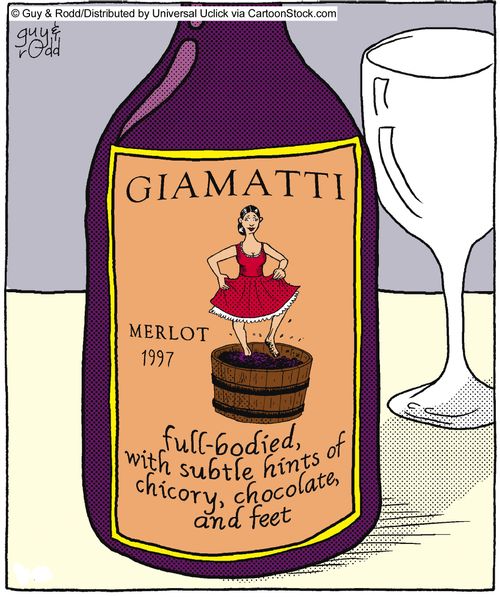 Giamatti: Full-bodied, with subtle hints of chicory, chocolate, and feet.