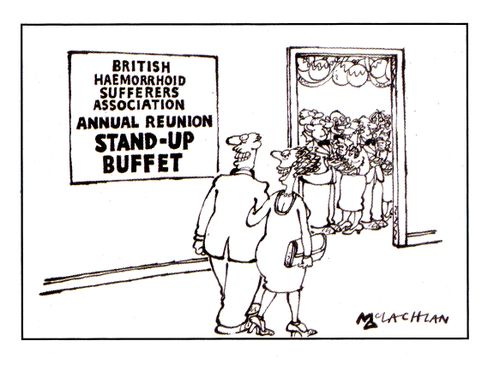 Stand Up Buffet - Haemorrhoid Association.