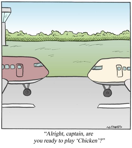 'Alright, Captain, are you ready to play 'Chicken'?'