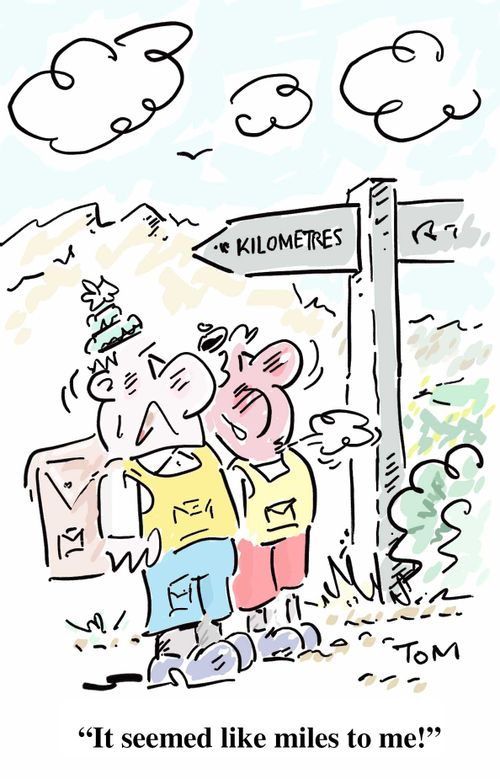 "It seemed like miles to me!"