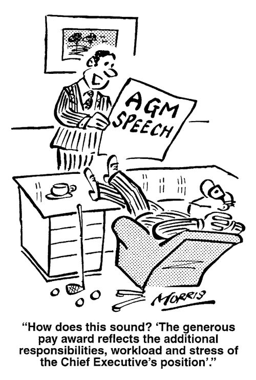 How does this sound? 'The generous pay award reflects the additional responsibilities, workload and stress of the Chief Executive's position.