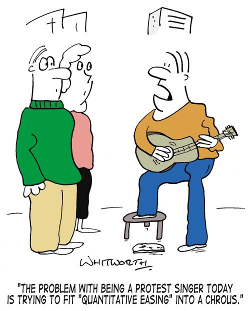 'The problem with being a protest singer today is trying to fit 'quantitative easing' into a chorus.'