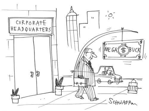 Man chasing the yankee-dollar.