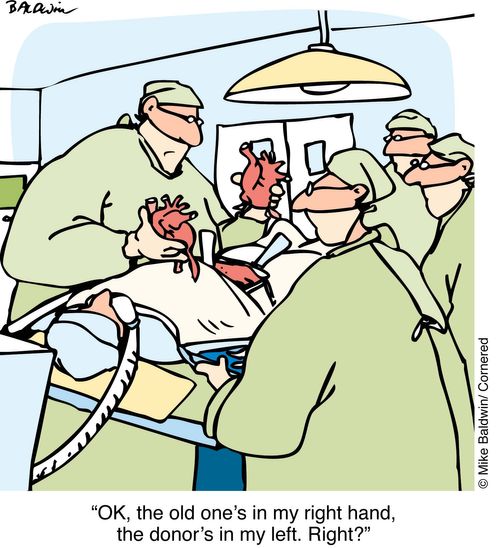 "OK, the old ones in my right hand..."