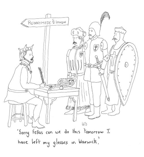 'Sorry fellas can we do this tomorrow I have left my glasses in Warwick.'