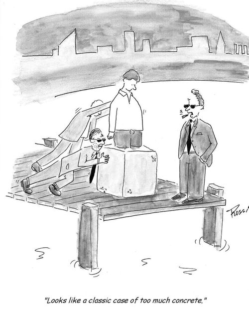 'Looks like a classic case of too much concrete.'  