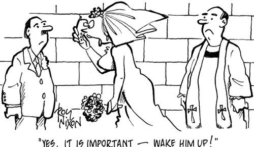 'Yes, it is important - wake him up!' 