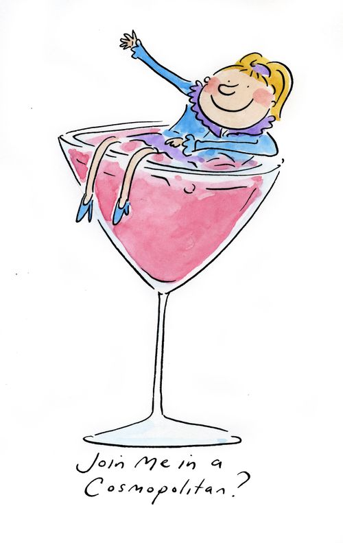 Join me in a cosmopolitan?
