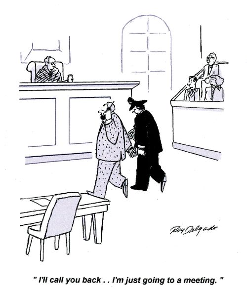 'I'll call you back.. I'm just going to a meeting.'