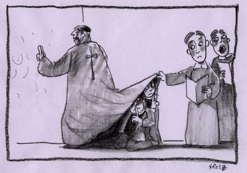 Catholic priest sex scandal.