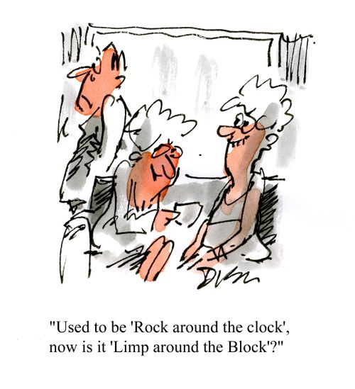 'Used to be 'Rock around the Clock', now is it 'Limp Around the Block'?'