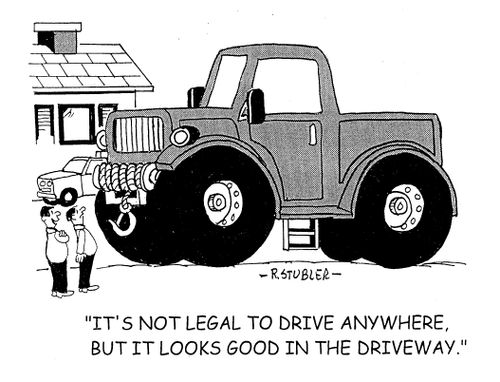 'It's not legal to drive anywhere, but it looks good in the driveway.'