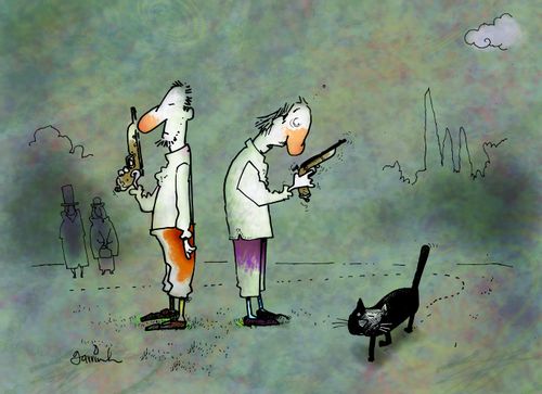 Duel cat.