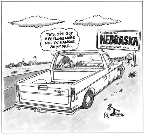 "Toto, I've got a feeling we're not in Kansas anymore. . ."