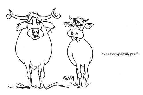 'You horny devil, you!'