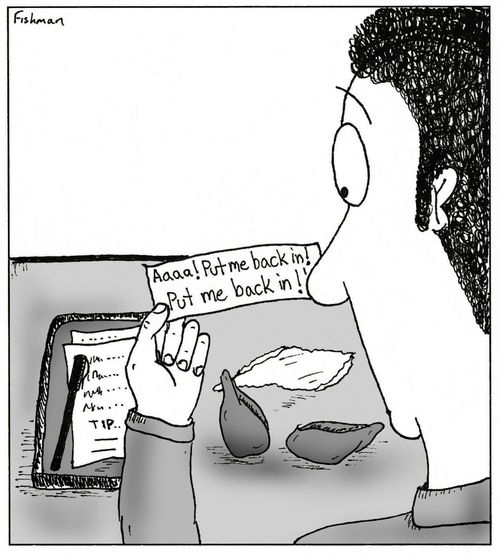 A fortune is uncomfortable outside of its cookie